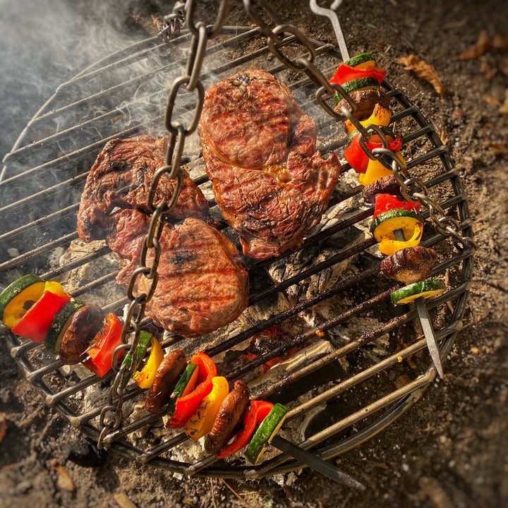 Campfire Cooking Hanging Grill Campfire Cookshop
