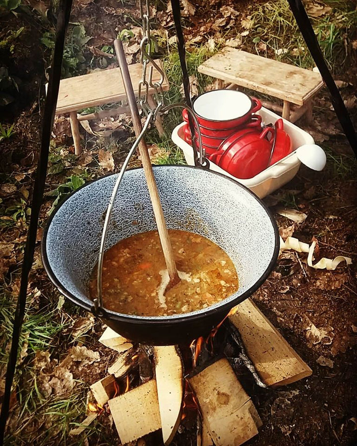 Enamal Cooking Pot - Campfire Cookshop